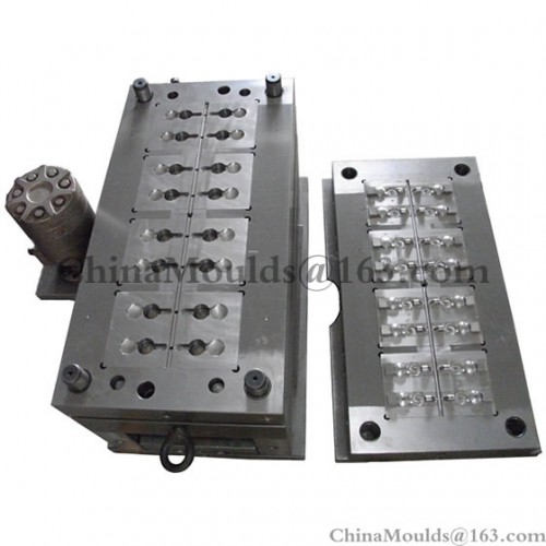 16-cavities flip top cap mould